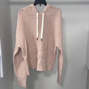 American Eagle Knit Sweater w/ Hood and Drawstring